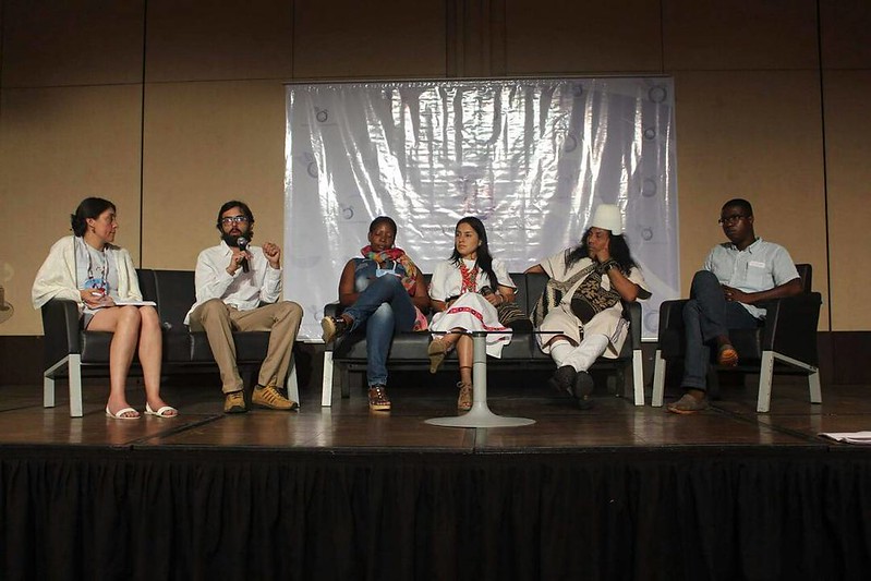 Photo A discussion on post conflict conservation in Colombia during ICCB 2017.